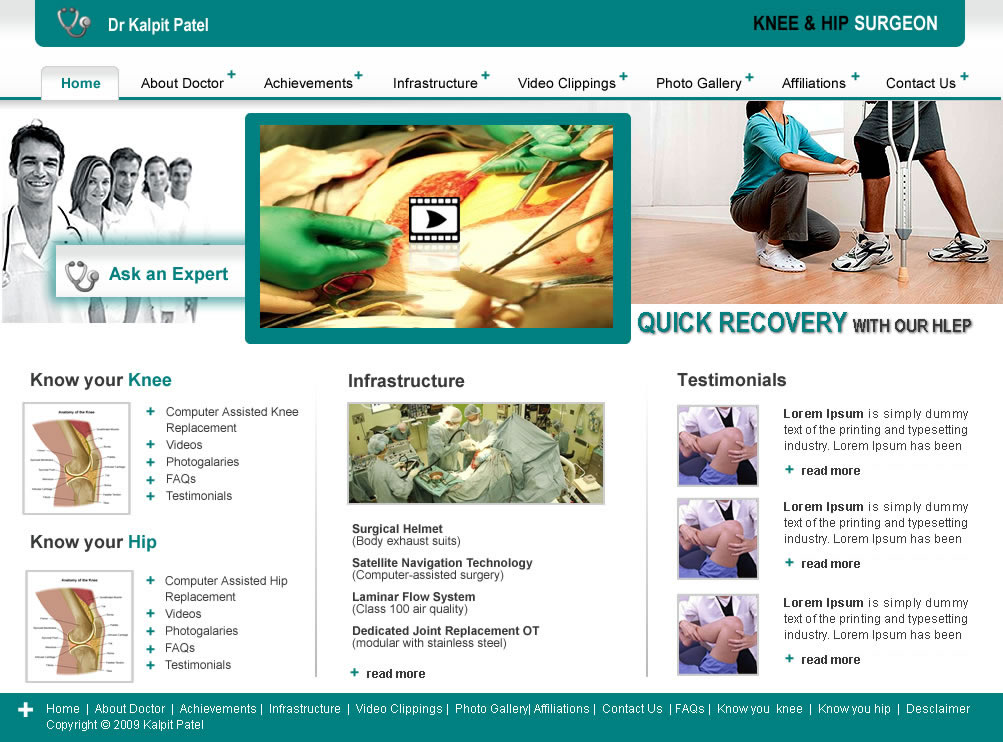 Doctor Website-Web Development, Digital Marketing, Mobile App
